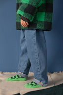 Checkered Socks | Moss