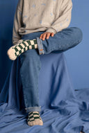 Checkered Socks | Snow