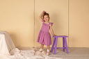 Sil Dress | Purple Checkered