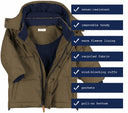 Puffer Jacket | Khaki