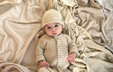 Rib Onesie | Biscuit Stripe