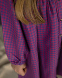 Lon dress | Blueberry Checkered