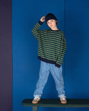 Rel sweater | Moss Stripe