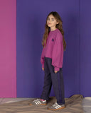 Split sweater | Plum