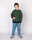 Rel sweater | Moss Stripe