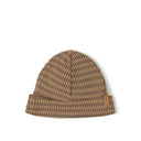 Rib Beanie | Choco Stripe