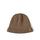 Rib Beanie | Toffee Stripe