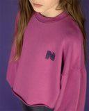 Split sweater | Plum