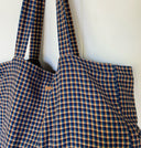 Nixnut XL Bag | Indigo Checkered