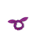 Bow scrunchie | Blueberry Checkered