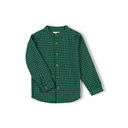 Mao Blouse | Jungle Checkered