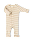 Rib Onesie | Biscuit Stripe