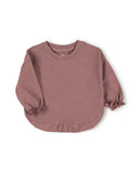 Ruffled sweater | Mauve