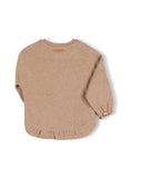 Ruffled Sweater | Pebble