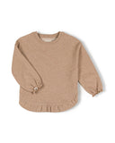 Ruffled sweater | Pebble
