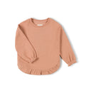 Ruffled Sweater | Peach