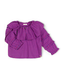 Les blouse | Blueberry Checkered