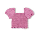Smock Top | Purple Checkered