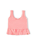 Sum Top | Coral Stripe